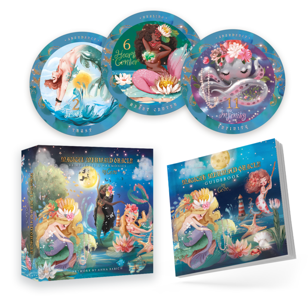 Magical Mermaid Oracle (Box, Guidebook + Cards)